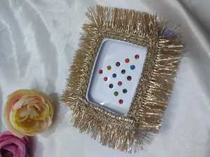 Ensemble Bindi indien traditionnel pour femmes autocollant de pierre frontale en cristal multicolore cadre doré pour Diwali fête des mères tenue quotidienne - Product Image 4