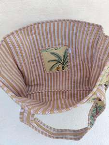 Sac fourre-tout en coton personnalisé sacs matelassés imprimé personnalisé usage quotidien sac à bandoulière fourre-tout d'épicerie indien fait à la main en coton sac fourre-tout - Product Image 5