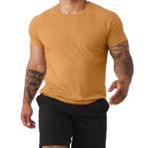 Haute qualité homme taille libre Durable Logo personnalisé solide goutte épaule séchage rapide marque coton Polyester garçons filles unisexe t-shirt - Product Image 1