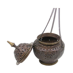 Quemador de incienso de cobre colgante altamente popular, perfecto para aromaterapia, hogar e ideas de regalos disponibles en una variedad de diseños y tamaños - Product Image 3