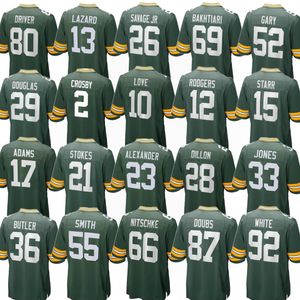 2025绿湾缝制美式足球球衣男队36巴特勒21斯托克斯52加里包装工 - Product Image 1