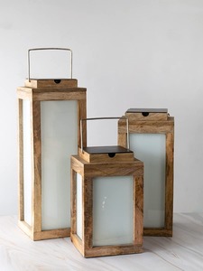 Práctico farol de madera con tapa extraíble para decoración del hogar Suministro mundial versátil de la India PARA EL Día de San Valentín - Product Image 4