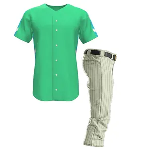 Estilo único Diseña tus propios uniformes de béisbol y softbol Uniformes de béisbol de poliéster 100% Uniformes de béisbol más vendidos