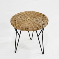 Table basse de salon en bois massif Comehome, table d'appoint de canapé, meuble rond moderne pour la maison