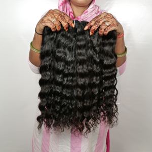 100% vente en gros double trame naturel tengle gratuit soyeux ondulés faisceaux non transformés vierge temple vietnamien extensions de cheveux humains - Product Image 6