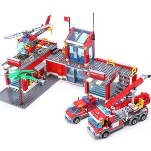 Juguete de Construcción de Plástico, Estación de Bomberos, Cubos Magnéticos Educativos para Niños de 5 a 7 Años, Material de PC, Juegos en Paquete - Product Image 3