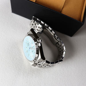 Soldes d'été : Montre automatique à affichage analogique, en acier inoxydable lumineux effet ciel étoilé, avec cristal saphir, largeur 18 mm, résistance à l'eau 50 m, longueur bracelet 20 cm - Product Image 3
