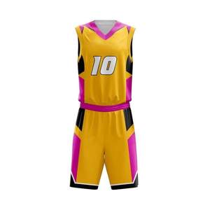 Vente en gros uniforme de maillot de basket-ball OEM personnalisé de qualité supérieure uniformes de logo personnalisé uniformes de basket-ball imprimés de maillot pour hommes - Product Image 5