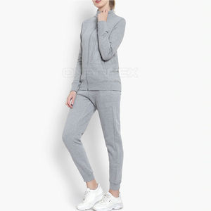 Chándales con logotipo personalizado OEM, traje de chaqueta y pantalón, ropa de calle, chándal deportivo de algodón de gran tamaño de alta calidad para correr - Product Image 4