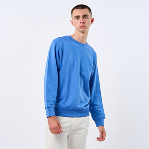 Sweat-shirt à col rond pour homme en coton 100% personnalisé en gros - Manches longues, respirant et écologique - Product Image 2