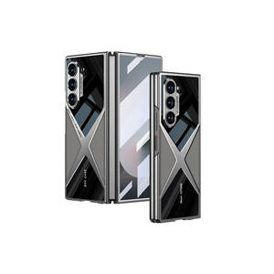 Coque arrière en cuir PC ultra-fine de qualité supérieure pour Galaxy Z Fold 6 N7TH X-Pro-Titanium Grey Offre une excellente protection de l'appareil photo - Product Image 1