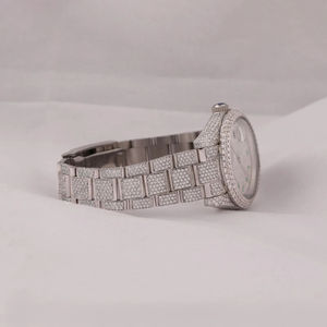 Latest Design Exclusive Customized <b>Watch</b> Moissanite Diamond <b>Watch</b> Uniquely Crafted Wristwatch in Stainless Steel Featuring <b>Watch</b> - Product Image 4