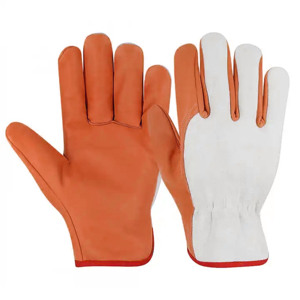 ถุงมือป้องกันสูงพิเศษ ขนาด XL สำหรับคนขับรถ ทำจากหนังวัวแท้ บุผ้าฝ้าย ป้องกันการสั่นสะเทือน เหมาะสำหรับงานอุตสาหกรรม ปกป้องมือและแขน - Product Image 5