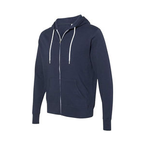 New Zipper Hoodies for Men Pocket Style Contrast Color Hoodies for Men <b>Strong</b> <b>String</b> Comfortable Hoodies for Men - Product Image 3