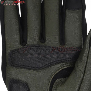 Gants de moto en maille et en cuir pour toutes les saisons Gants de moto à manchette longue pour une protection maximale du poignet - Product Image 4