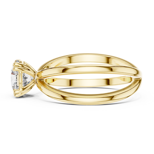 Bague en diamant de laboratoire de 0,25 carat Harmonic Jewels, alliance en or 18 carats, 8 griffes, EF VS1-2, bijoux fins personnalisés - Product Image 3