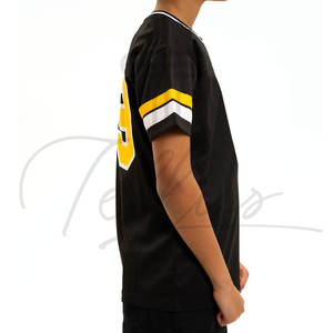 Nouveau style tendance Maillot de football américain Haute qualité Respirant Grande taille Manches courtes 100% polyester pour enfants - Product Image 4