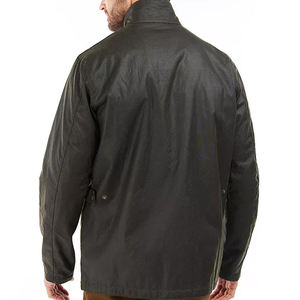 Veste en coton ciré 100% haute qualité, respirante, séchage rapide, légère, couleur unie, toile, saison hivernale, logo frontal, service OEM - Product Image 2
