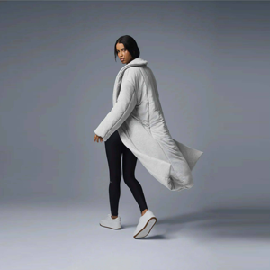 Chaqueta de invierno acolchada larga de gran tamaño para mujer de primera calidad con capucha para una mayor calidez y comodidad durante el clima frío de algodón - Product Image 4