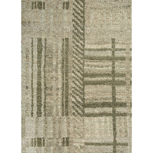 Alfombras de Lana Anudadas a Mano Kavi Green Lnr-1501 (Cs-02) con Patrón Geométrico Abstracto para el Hogar, para Pasillo, Rectangulares, para Adolescentes - Product Image 3