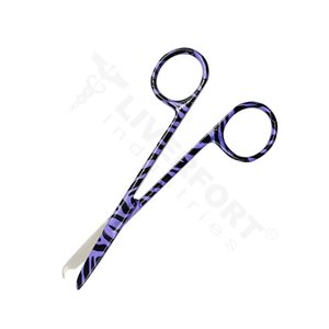 Tijeras de puntada quirúrgica de 4,5 "rectas, titanio negro media luna gancho delicado eliminación de sutura tijera Primeros Auxilios instrumentos EMS - Product Image 1