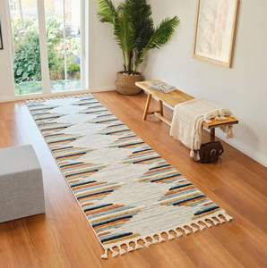 Alfombra Oriental Floral Goldenmoon de Moda, Nueva, Fabricada a Máquina, de Chenilla, Acolchada, Antideslizante, Resistente a las Manchas, Reversible y Plana - Product Image 5