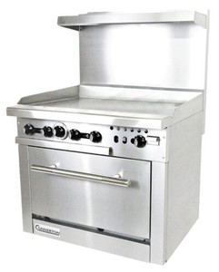 เตาแก๊สเชิงพาณิชย์คุณภาพสูง Imperial IR-6-C ขนาด 36 นิ้ว 6 หัวเตา พร้อมเตาอบลมร้อนขนาด 26.5 นิ้ว - Product Image 1