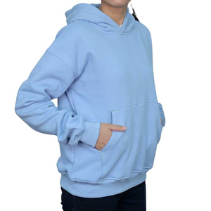 Sudaderas con Capucha Y2K para Mujer, 100% Algodón, Invierno, Forradas, Tejidas, Antiarrugas, Transpirables, Color Sólido, Hombros Caídos, Personalizadas al por Mayor - Product Image 5