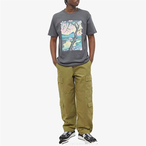 Vente en gros 100% coton 190gsm T-shirts pour hommes personnalisables T-shirts vierges unis - Product Image 4