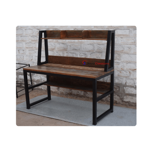 โต๊ะเหล็กไม้ใช้ในร่มแบบทันสมัยเฟอร์นิเจอร์สำนักงานห้องนั่งเล่น - Product Image 3