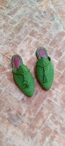 Vente en gros de pantoufles et sandales marocaines faites à la main en raphia, chaussures tissées écologiques pour femmes et hommes, commande en gros, fournisseur direct - Product Image 3