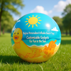 Bjursta Palloncini Gonfiabili Personalizzati per la Spiaggia, Gadget Personalizzabili per Divertirsi al Sole - Product Image 3