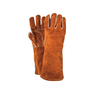 Gants de soudage en cuir pleine fleur pour la sécurité sans doublure pour l'été Gants en cuir de conducteur d'hiver doublés en polaire pour hommes - Product Image 1