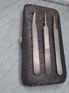 Professional <b>Eyelash</b> <b>Tweezers</b> Private Label Lash Extension <b>Tweezers</b> Stainless Steel Curved & Volume Isolation Extension <b>Tweezers</b> - Product Image 6