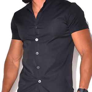Conjunto de 2 Piezas de Camiseta y Pantalones Cortos a Juego de Algodón y Poliéster con Cuello Redondo, Ajuste Regular, Transpirable y de Alta Calidad para Hombre, Todas las Tallas - Product Image 5