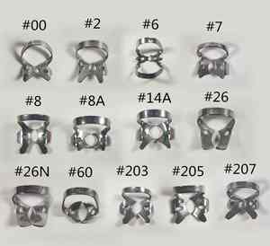 Abrazaderas de dique de goma Dental, juego de abrazaderas endodónticas universales de acero inoxidable, instrumentos de cirugía Oral, herramientas de dentista, Kit restaurador - Product Image 3