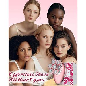 Rasoir Électrique Rotatif 7D Sans Fil IPX7 pour Femme, Épilateur Facial, Tondeuse pour Maillot de Bain, Bras, Aisselles, Jambes, Remplacement pour Femme - Product Image 1