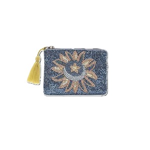 Monedero bordado con cuentas de estilo bohemio a granel, monedero de cuentas de semillas hecho a mano de lujo con bolsillo con cremallera - Product Image 3