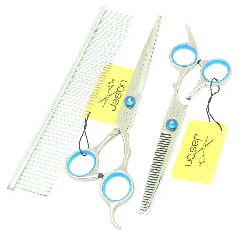 Customized Made Professional Hair Dressing Barber Scissor, Thinning Scissor set J2 Stainless Steel Razor Edge Hairdresser kit