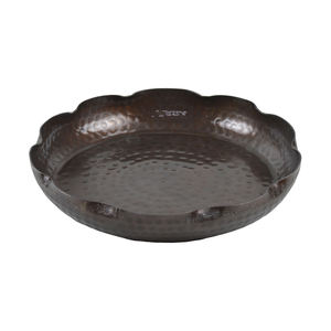 Plateau de service en métal galvanisé durable et élégant pour transporter des boissons ou organiser des objets décoratifs dans des espaces de ferme modernes - Product Image 2