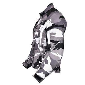 Chaqueta de Motociclismo Deportiva, Talla Grande, Protectora, Ignífuga, Transpirable, Anti-UV, de Secado Rápido, 100% Poliéster con Protección - Product Image 4