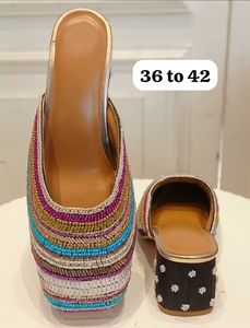 Sandalias DE TRABAJO bordadas a mano para mujer, zapatos y accesorios disponibles en tallas personalizadas de la <span class=keywords><strong>India</strong></span>, el mejor producto - Product Image 3