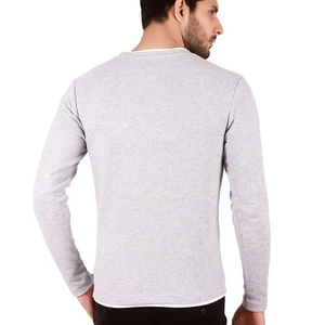2025 vêtements de Sport confort plaine vêtements de Fitness imprimé confort surdimensionné hommes sweat basiques coton mélangé sweat-shirt - Product Image 2