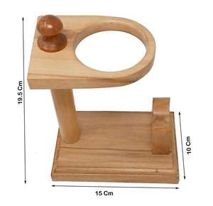 Cuerno natural hecho a mano Cuerno vikingo para beber Tamaño pequeño Grabado Diseño moderno PC Soporte de madera para cerveza Té Tazas de café - Product Image 6