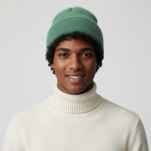 Bonnets d'hiver en acrylique avec logo personnalisé, tricot jacquard, broderie à la main, motif écossais vintage pour une utilisation décontractée à la plage - Adultes 2026 - Product Image 2