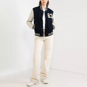 Veste universitaire pour femmes à manches longues entièrement personnalisée Vêtements pour dames Vestes universitaires de baseball pour adultes - Product Image 4