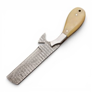Custom Size Handmade Damascus Steel Camping <b>Knife</b> <b>Bone</b> <b>Handle</b> Hiking Straight Blade Multi-Functional Fishing <b>Knife</b> OEM - Product Image 1
