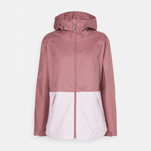 Veste coupe-vent femme haute qualité 100% Nylon léger pleine fermeture éclair tissu satiné imperméable exclusif pour les femmes porter - Product Image 6