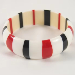 <b>Indian</b> Supplier's New Collection Modern Resin <b>Bangle</b> Women Party Wedding Jewelry Romantic Customized Color Size - Product Image 1