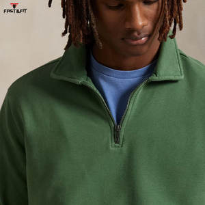 Pas Cher Prix Vente en Gros Fabricant Séchage Rapide Hommes sweats à capuche Bas quantité minimale de commande Léger Confortable Tissu Demi Zip Sweat - Product Image 6